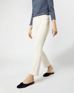 Load image into Gallery viewer, Flare Cropped 5-Pocket Jean in Natural Stretch Denim
