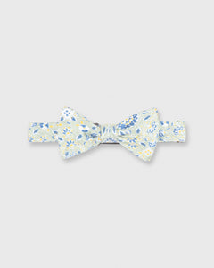 Cotton Print Bow Tie Sage/Blue Floral
