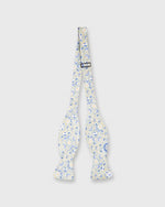 Load image into Gallery viewer, Cotton Print Bow Tie Sage/Blue Floral
