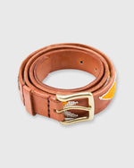 Load image into Gallery viewer, 1.25" African Beaded Belt Light Orange/Grey Eagle Design