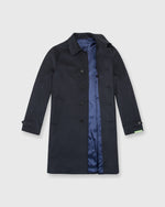 Load image into Gallery viewer, Tailored Traveler's Trench Navy Wool/Cashmere