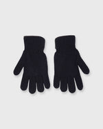 Load image into Gallery viewer, Cashmere-Lined Waffle Knit Gloves Navy Merino
