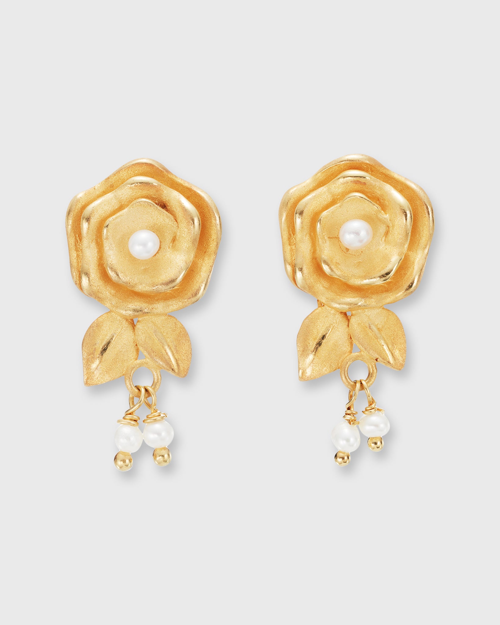 The Spritz Earrings Gold/Pearls