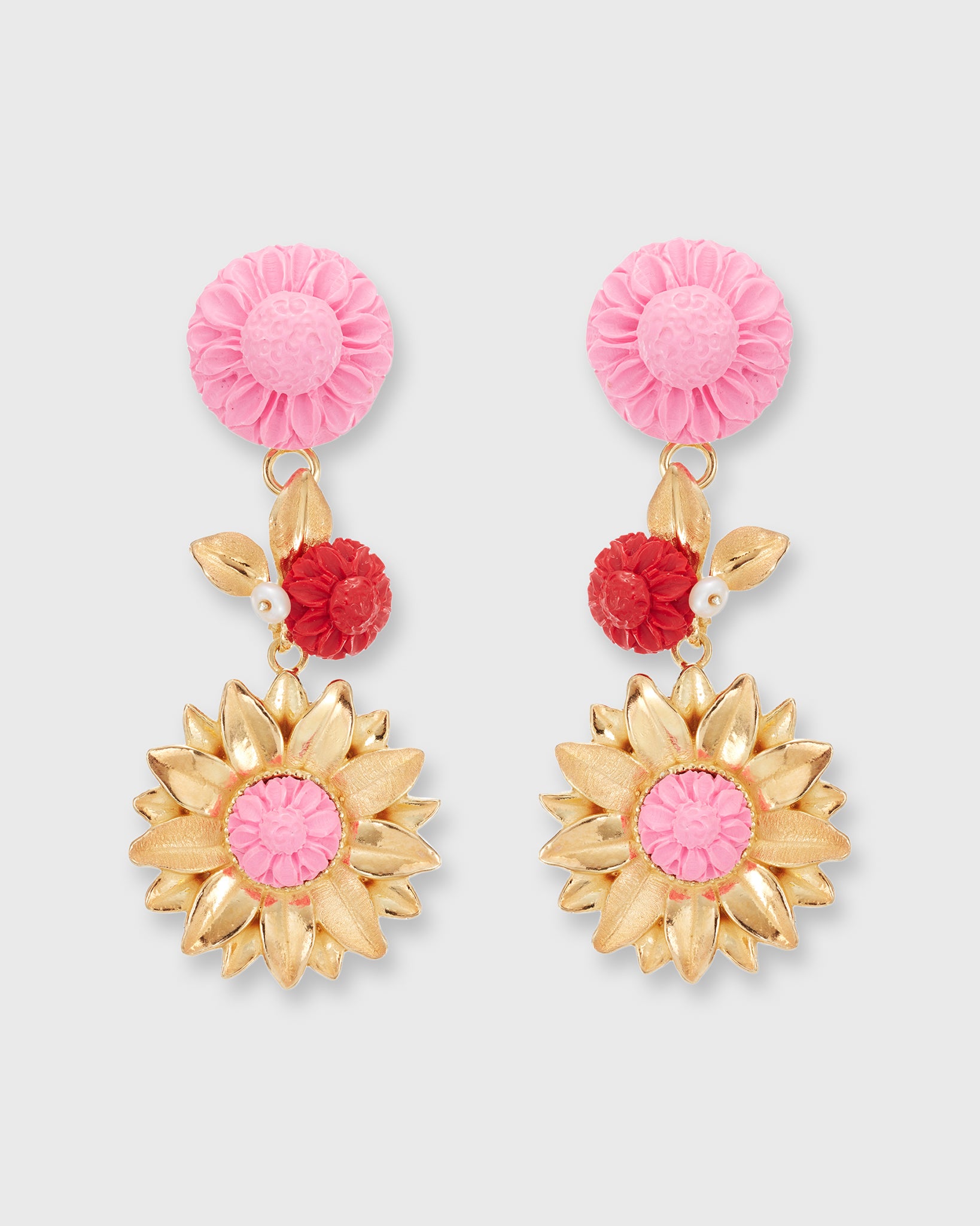 The Limoncello Earrings Bubble Pink/Ruby