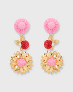 Load image into Gallery viewer, The Limoncello Earrings Bubble Pink/Ruby
