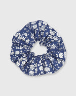 Load image into Gallery viewer, Large Scrunchie Navy Capel Liberty Fabric