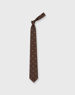Load image into Gallery viewer, Silk Club Tie in Brown Bullseye