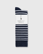 Load image into Gallery viewer, Classic Breton Stripe Socks in Navy/White
