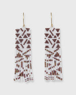 Load image into Gallery viewer, Logan Earrings Brown/White
