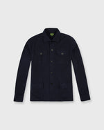 Load image into Gallery viewer, Military Jacket in Navy Flannel