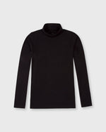 Load image into Gallery viewer, Turtleneck Tee in Black Pima Cotton