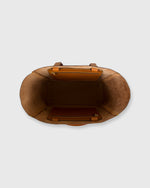 Load image into Gallery viewer, Leather Tote with Trolley Strap English Tan