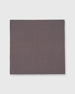 Load image into Gallery viewer, Cotton Print Pocket Square Brown/Blue Tiny Floral