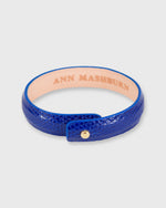 Load image into Gallery viewer, 0.5" Lizard Cuff Bracelet Cobalt