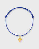 Load image into Gallery viewer, Fleur De Lis Charm Bracelet in Gold/Assorted Color Cord