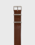 Load image into Gallery viewer, One-Piece Watch Strap Medium Brown Leather