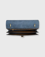 Load image into Gallery viewer, Rectangle Accordion Bag in Navy Leather