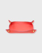 Load image into Gallery viewer, Soft Medium Rectangle Tray in Geranium Leather
