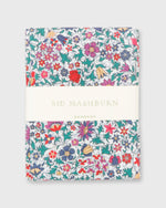 Load image into Gallery viewer, Bandana in Cyan Godinton Garden Liberty Fabric