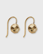 Load image into Gallery viewer, Round Bead Hook Earrings in Gold-Plated Brass