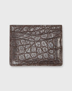 Load image into Gallery viewer, Card Holder in Chocolate Matte Alligator