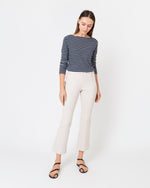 Load image into Gallery viewer, Faye Flare Cropped Pant in Taupe Garment-Dyed Stretch Twill
