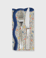 Load image into Gallery viewer, Scallop Edge Napkins (Set of 4) in Red/Blue/Yellow Katie & Millie Liberty Fabric