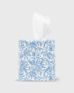 Load image into Gallery viewer, Tissue Box Cover in Blue Multi Hope Springs Liberty Fabric
