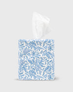 Load image into Gallery viewer, Tissue Box Cover in Blue Multi Hope Springs Liberty Fabric