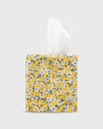 Load image into Gallery viewer, Tissue Box Cover in Marigold Multi Peach Blossom Liberty Fabric
