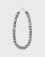 Load image into Gallery viewer, Flat Disk Cowbone Beads in Slate Grey
