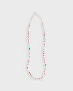 Load image into Gallery viewer, Tiny African Beads in Red/White