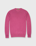 Load image into Gallery viewer, Fine-Gauge Crewneck Sweater in Rose Cashmere