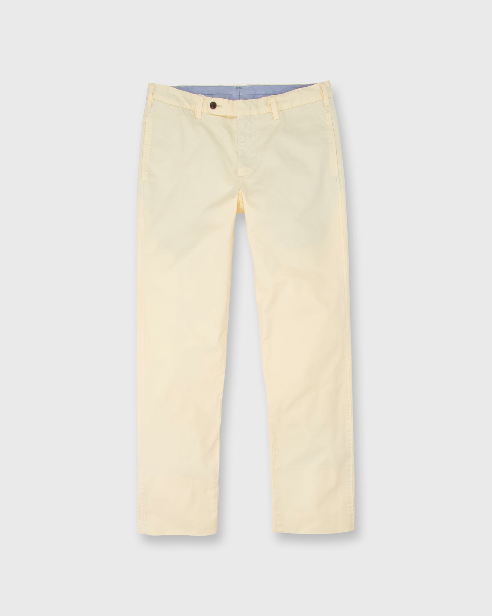 Garment-Dyed Sport Trouser in Pale Yellow AP Lightweight Twill