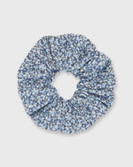 Load image into Gallery viewer, Large Scrunchie in Blue Multi Pepper Liberty Fabric