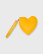 Load image into Gallery viewer, Heart Pouch in Yellow Leather