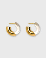 Load image into Gallery viewer, Organic Hoop Earrings in Clear
