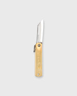 Load image into Gallery viewer, Large Higonokami Folding Knife in Brass