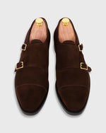 Load image into Gallery viewer, Double Monk Strap in Mocha Suede
