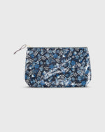 Load image into Gallery viewer, Coated Medium Cosmetic Bag in Blue Edenham Liberty Fabric