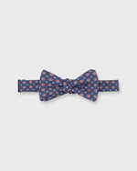 Load image into Gallery viewer, Silk Bow Tie in Denim/Rust/Sky Foulard