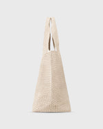 Load image into Gallery viewer, Mercato Handwoven Tote in Beige Coated Cotton
