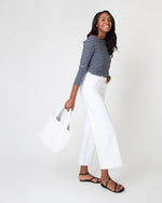 Load image into Gallery viewer, Mercato Handwoven Tote in White Leather
