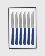 Load image into Gallery viewer, Steak Knives (Set of 6) in Blue Compressed Fabric