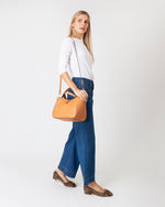 Load image into Gallery viewer, Annalisa Satchel Bag in Tan Leather