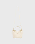 Load image into Gallery viewer, Small Annalisa Satchel Bag in Beige Leather