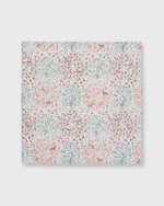 Load image into Gallery viewer, Hand-Rolled Cotton Print Pocket Square in Red/Green Jesse & Jean Liberty Fabric