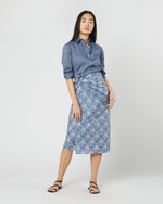 Load image into Gallery viewer, Ashley Pareo in Blue Picot Liberty Fabric