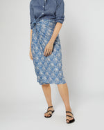 Load image into Gallery viewer, Ashley Pareo in Blue Picot Liberty Fabric