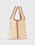 Load image into Gallery viewer, Paola Bucket Bag in Natural Straw